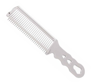 Fade Comb - Blend Friend Fade Comb - Professional Barber Comb, For Home or Salon or Professional Use，Barber Fade Combs，Barber Cutting Comb，Curved Positioning Comb Barber Supplies (L-gray)