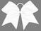 Cheerleading Hair Bows with Elastic Ponytail Holders - Cheerleader Gifts, Breast Cancer Awareness, 6 Hair Bows for Girls and Women (2pc)