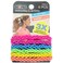 Scunci Everyday and Active Strand Elastics, Assorted Colors, 6-Pcs per Pack, 2-Packs Total