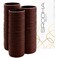 Beauty 100 Pack Elastic Hairbands   4mm Hair Bands Ties Bobbles Ponios Ponytail Holders Styling Accessories for Women Girls   Quality Endless Snag Free No Damage for Thick Hair (Brown)