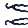 6 PCS Black Hair Bun Makers - Upgraded Plastic Donut Shaper Set, Braiding Tool, Curler, and Instant Snap Buns for Women and Girls