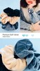 BSEKT Zipper Scrunchies, Pocket Scrunchie, SECRET &amp; HIDDEN, Velvet Hair Ties Bracelet, Compatible with Apple AirPods 2 &amp; 1, Key Money Chapstick Storage Bag, Elastics Hair Band (Grey Black Beige)