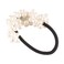 LOVEF Girl Women Pearl Hair Accessories Elastic Ties Fashion Hair Headband Ponytail Holders Hair Tie, 3Pcs Mix (including Black) 3 Count
