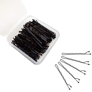 Bobby Pins Bulk Black 100 Count Hair Bob Pins Bulk in a Case Box Tub