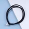 Vintage Pearl Hair Accessories: Elastic Nylon Ponytail Holder with Ring for Women, Girls, and Gifts (Black A)