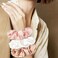 Silk Scrunchies,6Pcs Scrunchies for Women,Silk Hair Ties,Oversized Elastic Hair Ties for Frizz&amp;Breakage Prevention Women Thick Curly Hair. (Red)