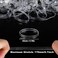 2000 PCS Elastic Hair Accessories Set - Clear Mini Rubber Ties, Soft Non-Slip Small Ponytail Bands with Topsy Tail Tools for Girls