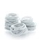 My Lello Hair Elastics Hair Ties, Professional Grade Ponytail Holders - 100 Pack White