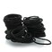 My Lello Hair Elastics Hair Ties, Professional Grade Ponytail Holders - 100 Pack Black