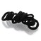 My Lello Large Thick Premium Elastic Ponytail Holder Seamless Hair Bands BLack 100pcs
