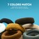 HOYOLS Large Seamless Hair Ties for Thick Hair, Soft Ponytail Holders Bands No Damage Elastics for Women Girls Scrunchies (Autumn Hues Color)