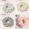 8 Pcs Leopard Towel Scrunchies for hair Drying with Tie dye and stripe Soft Microfiber Hair Scrunchies Thick Fuzzy Scrunchy Frizz Free Hair Bobbles Ropes Traceless Ponytail Holder Hair Ties