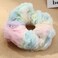8 Pcs Leopard Towel Scrunchies for hair Drying with Tie dye and stripe Soft Microfiber Hair Scrunchies Thick Fuzzy Scrunchy Frizz Free Hair Bobbles Ropes Traceless Ponytail Holder Hair Ties