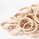 50PCS Large Blonde Hair Ties, Seamless Hair Ties Bands, Soft Hair Ponytail Holders, Nylon Elastics Hair Ties, 2 Inch in Diameter