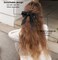 8 PCS Bow Hair Scrunchies Detachable Silky Satin Hair Ties for Women Girls Silk Hair Scrunchies with Long Ribbon Bows Ponytail Holder Elastic Hair Ties Knotted Bow Silk Hair Accessories
