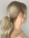 Heliums Thin Seamless Hair Ties - Beige Blonde - 6mm Nylon No Damage Ponytail Holders, 1.75 Inch, Medium Hold for Thin to Normal Hair - 18 Pack