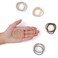 Heliums Thin Seamless Hair Ties - Auburn - 6mm Nylon No Damage Ponytail Holders, 1.75 Inch, Medium Hold for Thin to Normal Hair - 18 Pack