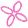 Neon Pink Coil Pony Holders for Women's Hair - Set of 4