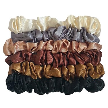 12 Pcs elastic ponytail bobbles hair ties for women elastic hair band ponytail rubber bands mini scrunchies hair silk scrunchies silk ponytail holders cloth Fashion satin Miss