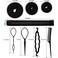 Hair Bun Maker Set with Donut, Marker, Ponytail Tool, Bobby Pins and Elastic Bands for Women and Kids (Black)