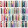 120 Printed Hair Ties No Crease Ribbon Elastics Ties Women Yoga Knotted Ponytail Holder