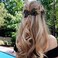 4PCS Black Red Bowknot Hair Ties Elastic Hair Ropes Ponytail Holder Cute Bow Scrunchy Hair Bow for Thick Thin Long Hair