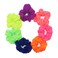 7PCS Neon Scrunchies Bright Elastics Soft Bobbles Hair Bands Ponytail Holder Hair Ties Accessories for Women Girls Mixed Colors