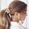 Rhinestone Ponytail Holder Beaded Hair Ties Pearl Hair Scrunchies Sparkly Hair Elastics Hair Accessories for Women and Girls (Pack of 3)