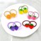 Hair Ties Elastics Cartoon Fruit Soft Rubber Bands Hair Band Hair Accessories for Girls Small Ponytail Holder Hair Ropes Cute Hair Ties No Damage for Toddler Infant Teens 10pcs