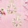 New Smooth linen Satin Bridesmaid Scrunchies 12 pack Proposal Gifts Elastics Hair Ties Scrunchies Bachelorette Party Favors Satin Bridesmaid Gift for Bridal Wedding Parties guests (White &amp;