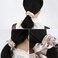 Satin Bridesmaid Scrunchies 12 pack Proposal Gifts Elastics Hair Ties Scrunchies Bachelorette Party Favors Satin Bridesmaid Gift for Bridal Wedding Parties (White &amp; Beige)