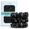 YFONG 3 PCS 100% Silk Scrunchies for Hair Sleep Women Girls, 22 Momme Pure Mulberry Hair Ties for Frizz &amp; Breakage Prevention, Elastic Ponytail Holders Gentle And No hurt (3PCS Black)