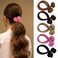 5 Pcs Unique Chinese Knot Hair Ties Chinese Knot Scrunchies for Women Elastic Thick Hair Ties for Thick and Thin Hair Knotted No Crease Ponytail Holder Hair Accessories No Hurt Your Hair