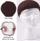 Hair Net 100 Pcs, Smilco 20 Inches Elasticity Invisible Elastic Mesh Wig Nets for Hair Bun Making Ballet Dancer Kitchen Food Serive (Brown)