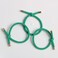 Elastic Knot Hair Ties Elastics,Stretch Rubber Bands,Pack of 12,Women Elastic Knotted Hair Rope Ponytail Holders for Women Girls(Green)