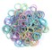 Small Hair Elastics for Girls, Soft and Comfy Rubber Bands, 100 PCS Hair Ties, Multi Color