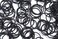 Small Hair Elastics for Girls, Soft and Comfy Rubber Bands, 100 PCS Hair Ties, Black