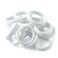 XIMA 60pcs Nylon Elastic Hair Ties Hair Ties Bands Rope No Crease Elastic Fabric Large Stretch Ouchless Ponytail Holders (60pcs-White(HT007-18))