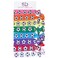 Infinity Collection Soccer Hair Accessories, Set of 8 - Soccer Hair Ties, No Crease, Multicolored Elastics