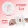 2Pcs White Scrunchies for Women Oversized Scrunchie Double Layer Jumbo Scrunchies Large Lace Scrunchies No Damage Hair Ties Elastic Ponytail Holders Hair Accessories for Curly Hair
