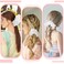 2Pcs White Scrunchies for Women Oversized Scrunchie Double Layer Jumbo Scrunchies Large Lace Scrunchies No Damage Hair Ties Elastic Ponytail Holders Hair Accessories for Curly Hair