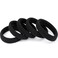 Black Hair Ties No Damage 100 PCS Ponytail Holders Elastic Hair Ties Thick Hair Bands for Women Girls Thick Curly Hair