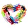 120 No Crease Ribbon Elastics Hair Ties Women Yoga Knotted Ponytail Holder Assorted Color