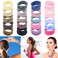 XIMA 20PCS Thick Seamless Hair Ties, Hair Scrunchies Elastics Hair Bands Large Soft Nylon Rope Ponytail Holders for Thick Heavy or Curly for Girls and Women