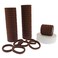 50 Pcs Thick Hair Ties Seamless Hair Bands Ponytail Holder Soft No Break Hair Bands for Women (Brown)