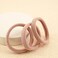 50 Pcs Thick Hair Ties Seamless Hair Bands Ponytail Holder Soft No Break Hair Bands for Women (nude color)