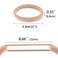 50 Pcs Thick Hair Ties Seamless Hair Bands Ponytail Holder Soft No Break Hair Bands for Women (nude color)