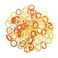 100 Pack Orange Color Baby Girls' Elastics Hair ties Toddlers' Ponytail Holder Accessories