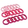 100 Pack Pink Color Nylon Elastics Hair Bands for Baby Girls' Small Hair Ropes