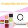 AXEN 8PCS Elastic Hair Tie for Women Girls, Cotton Bands Soft Woven Ponytail Holders for Thick Hair and Curly Hair, Pink Series